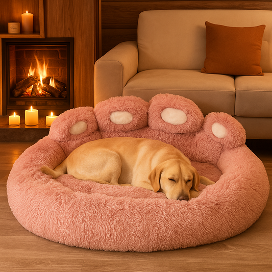 Cama de peluche confortable para perros y gatos